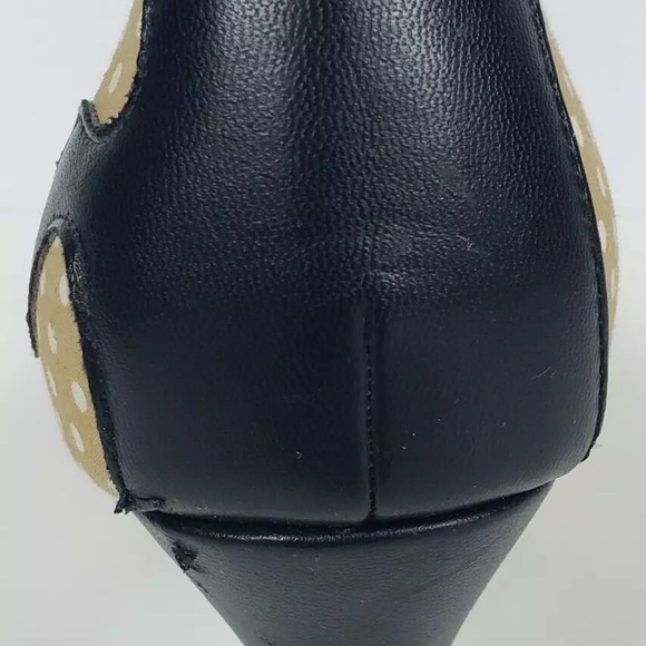 Rare 2013 TUK Tan Kitten Kitty Cat Heels Pumps Size 9 Meow Cat Anti Pop Shoes - Picture 7 of 14